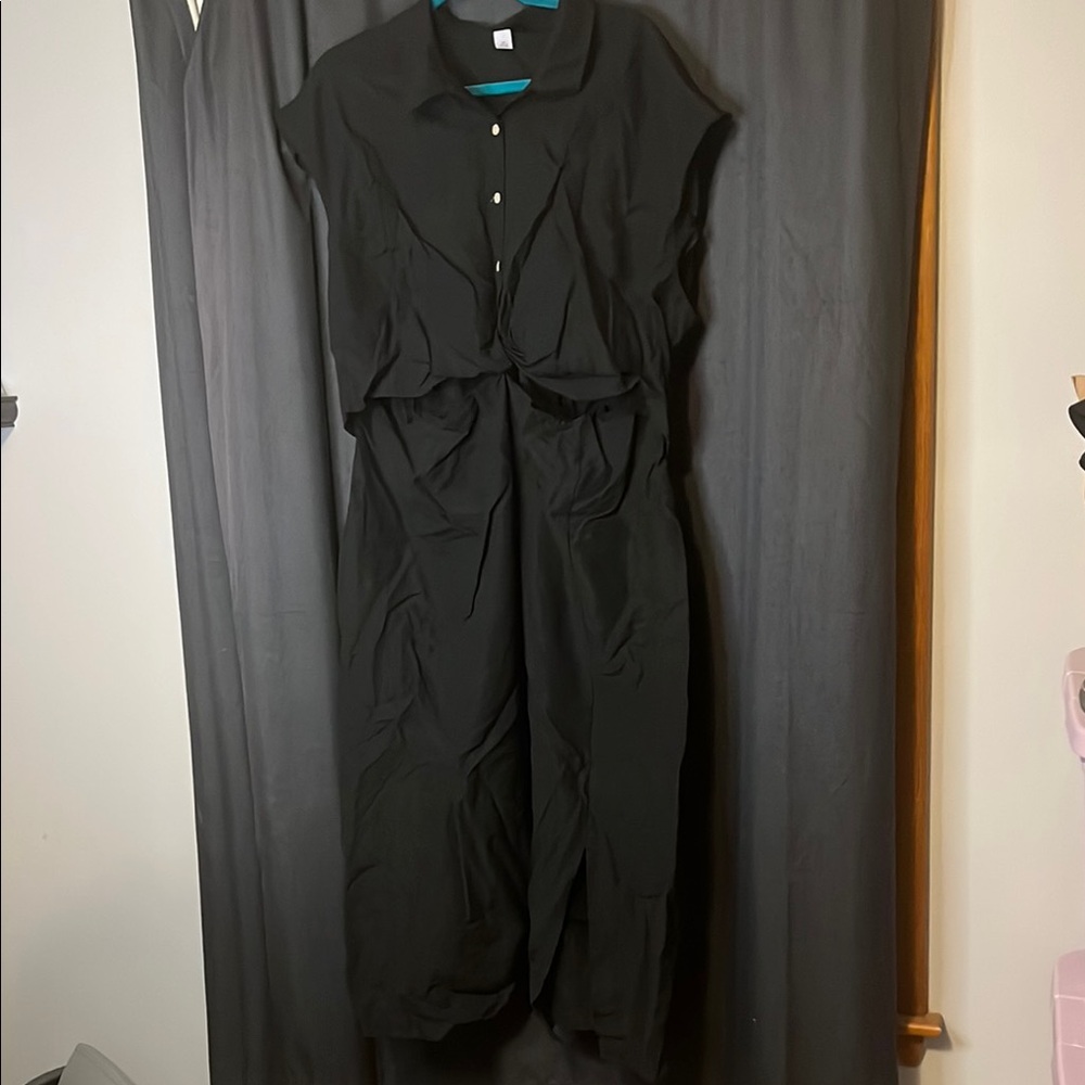 Old Navy Black Sleeveless / Short Sleeve Dress size XXL